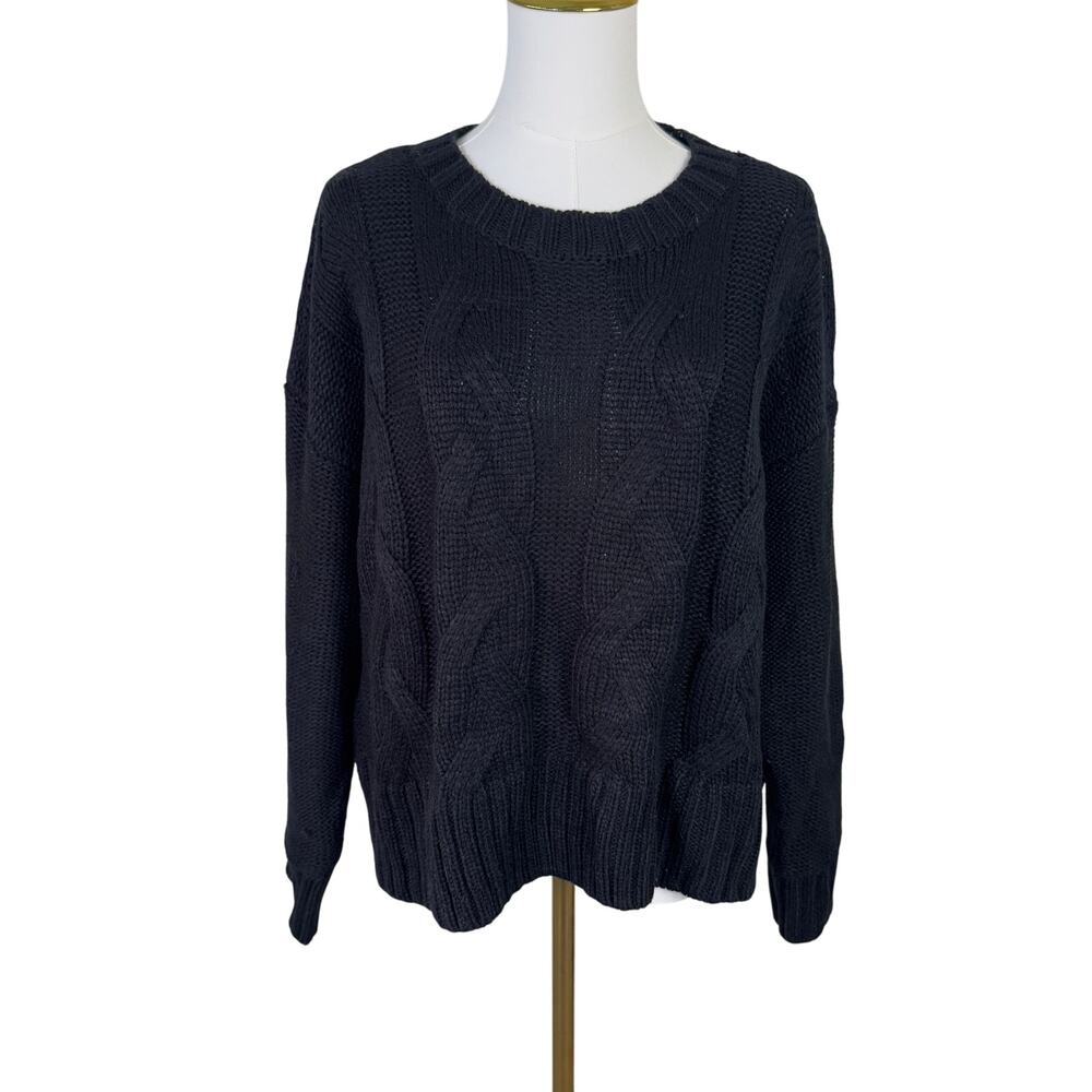 Calvin Klein Jeans Cable Knit Crewneck Sweater US Women's M